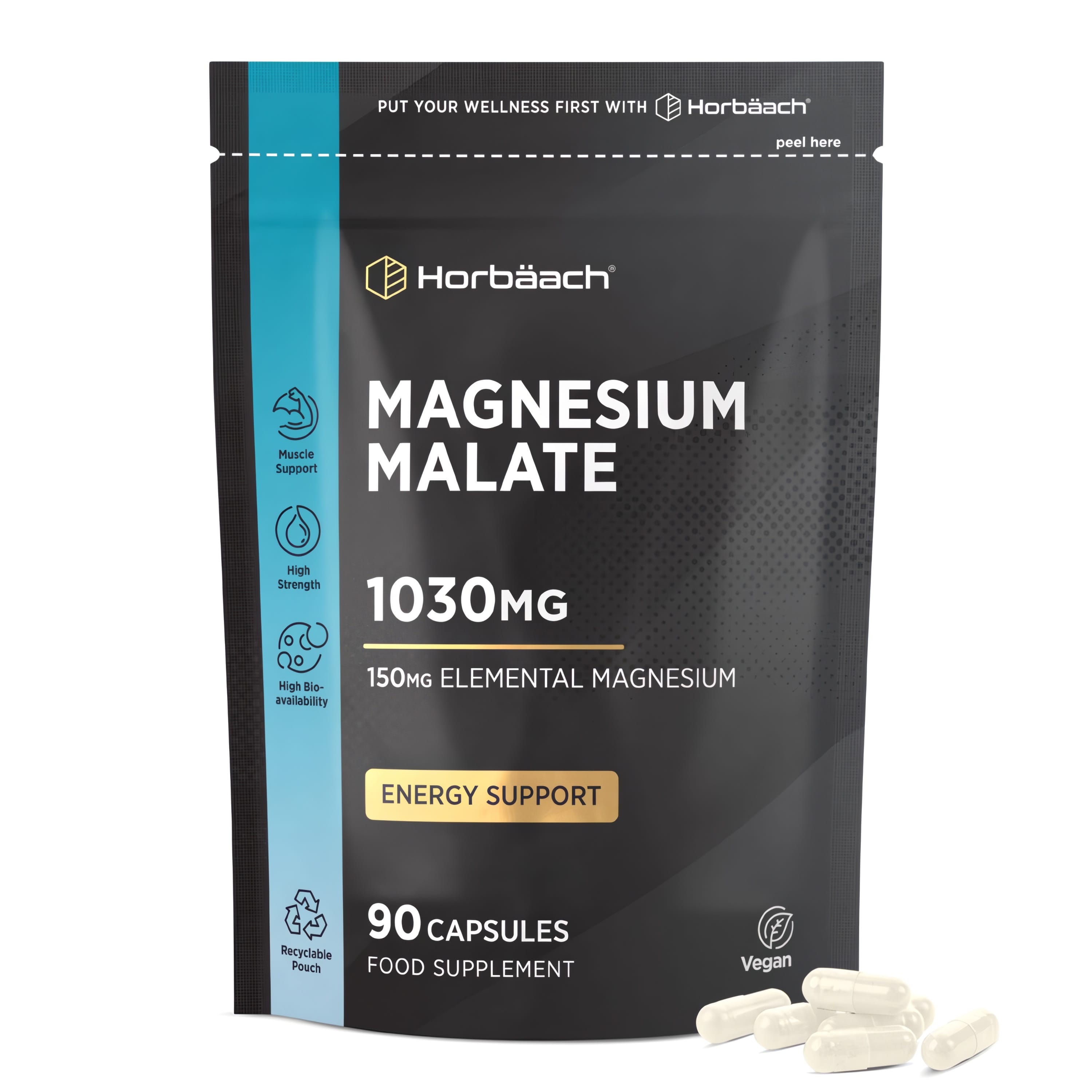 Magnesium Malate 1000 mg | 90 Capsules