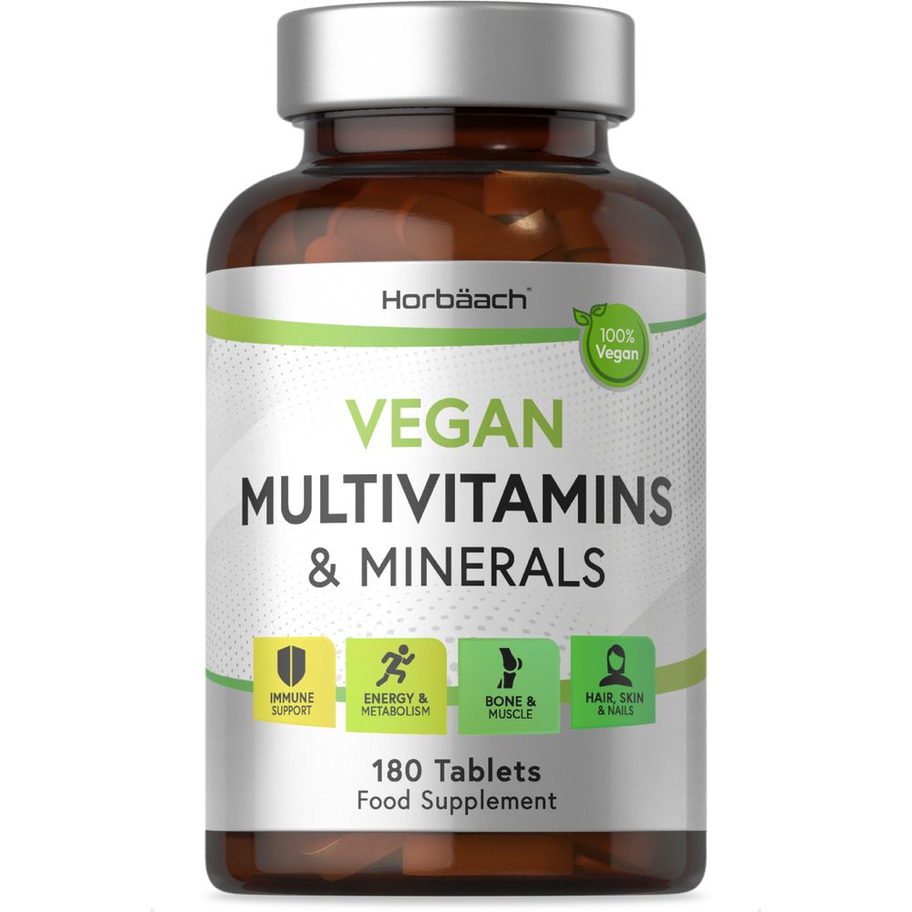 Multivitamins and Minerals | Vegan | 180 Tablets