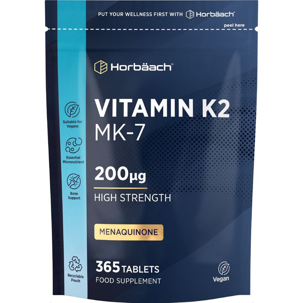 Vitamin K2 MK7 200 µg | 365 Tablets