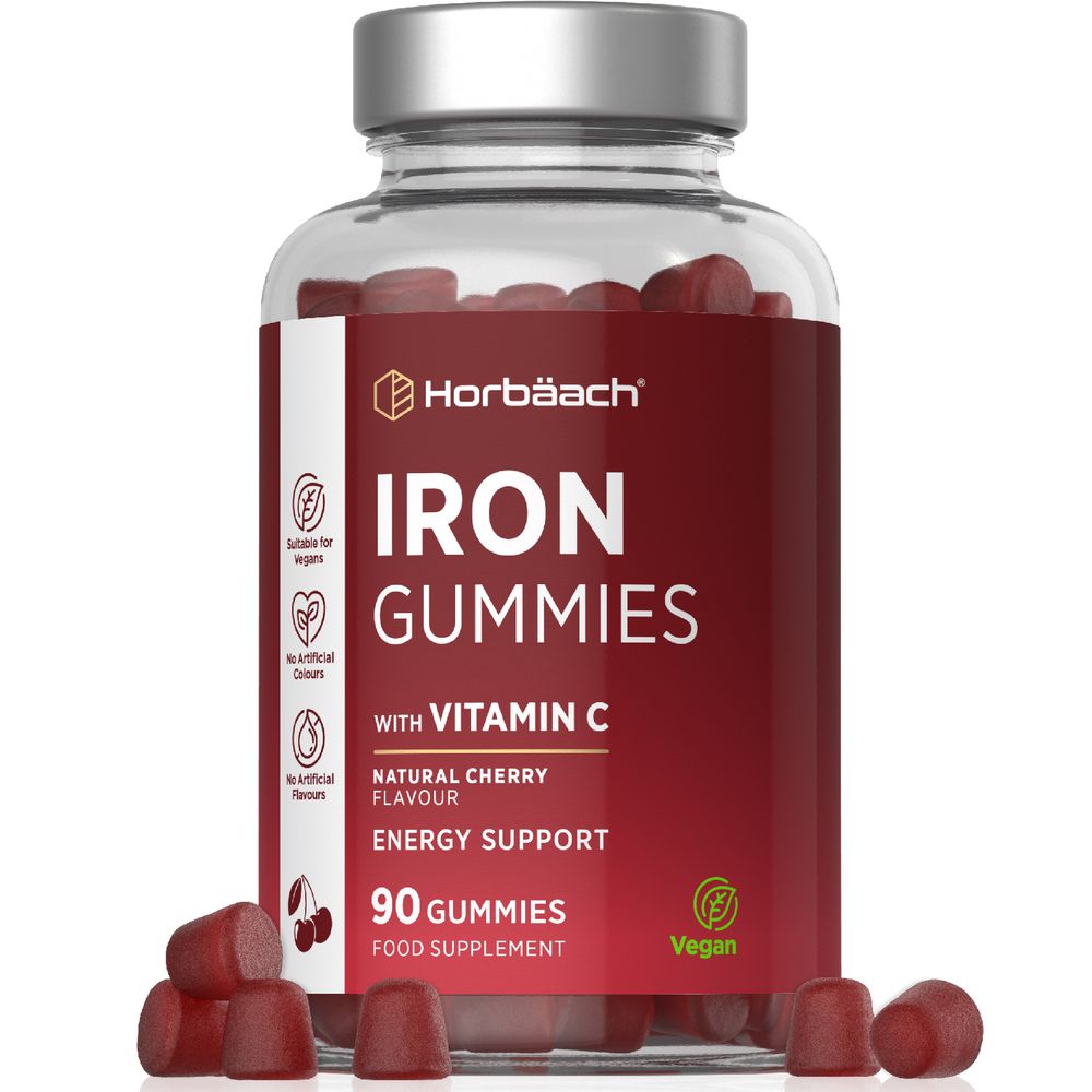 Iron 14 mg with Vitamin C | 90 Gummies