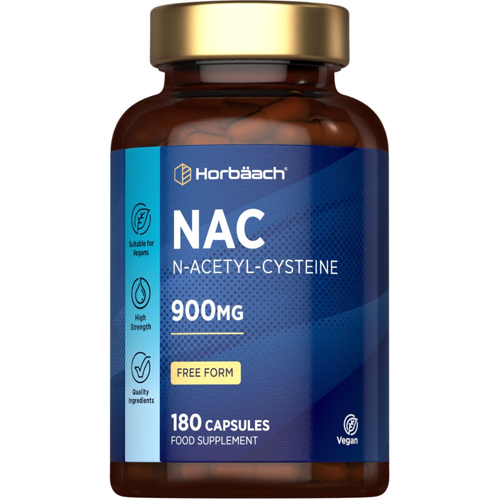 NAC N-Acetyl-Cysteine 900 mg | 180 Capsules