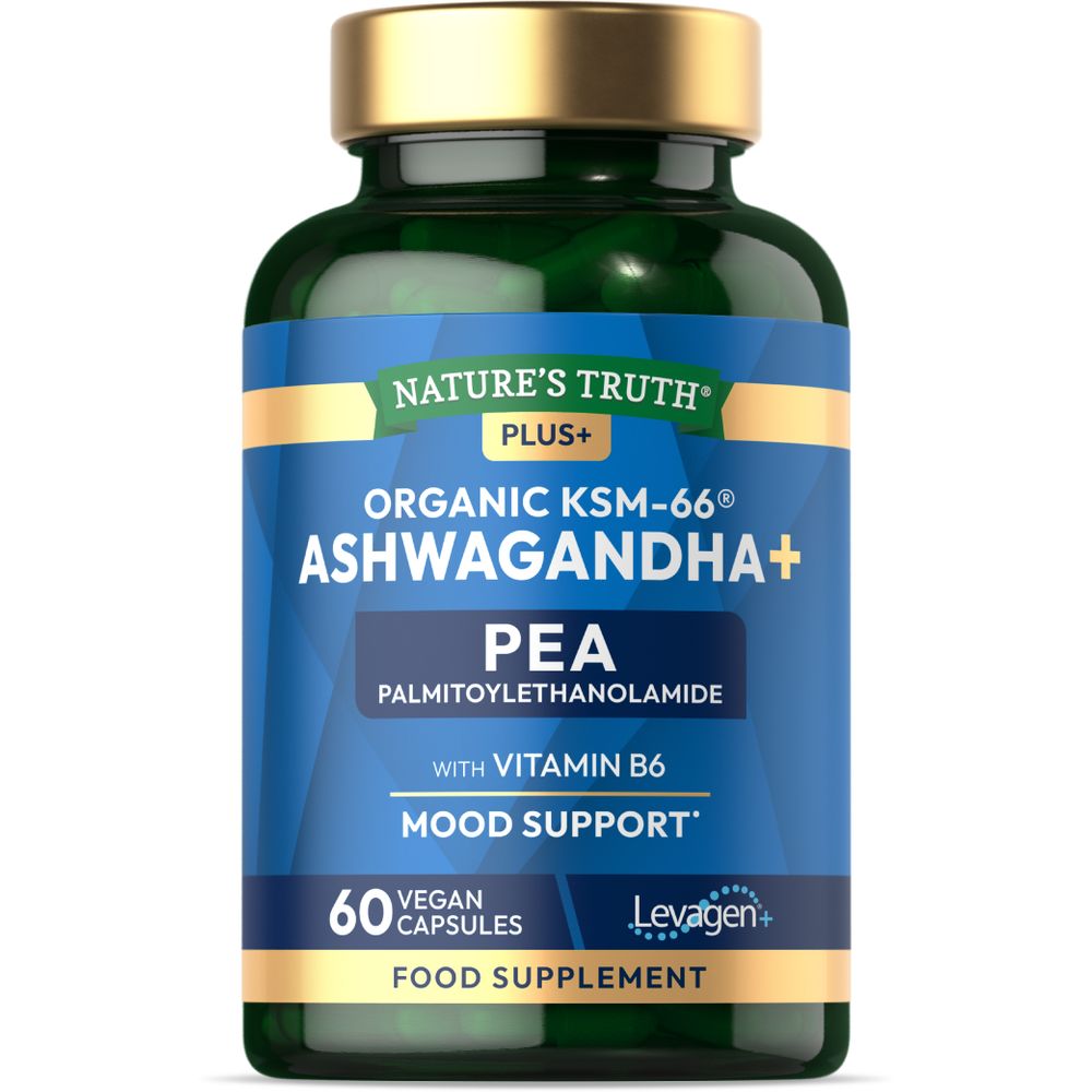 Ashwagandha KSM-66 Complex with Levagen | 60 Capsules