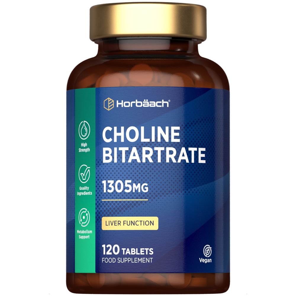 Choline Bitartrate 1305 mg | 120 Tablets