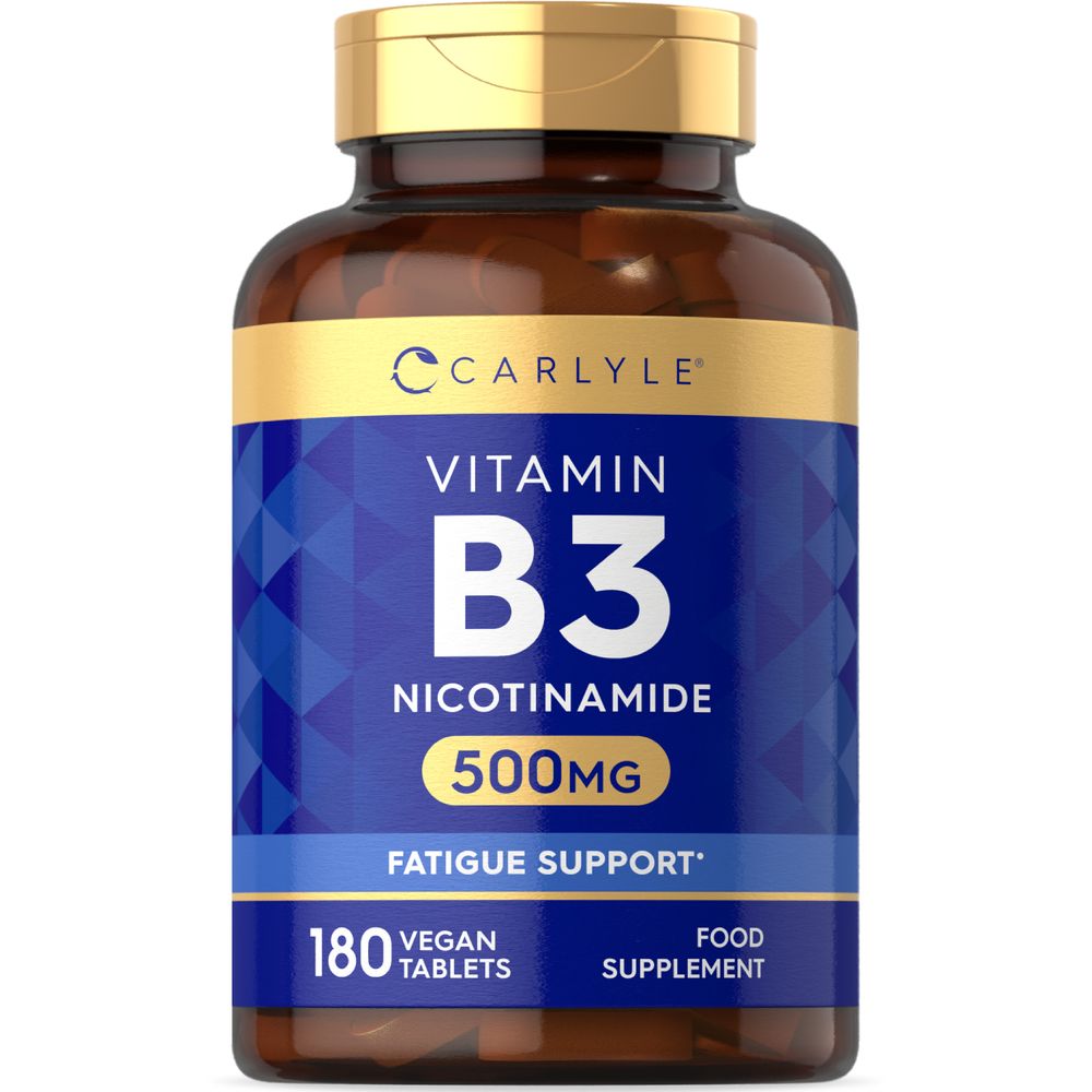 Vitamin B3 Niacin 500 mg | 180 Tablets