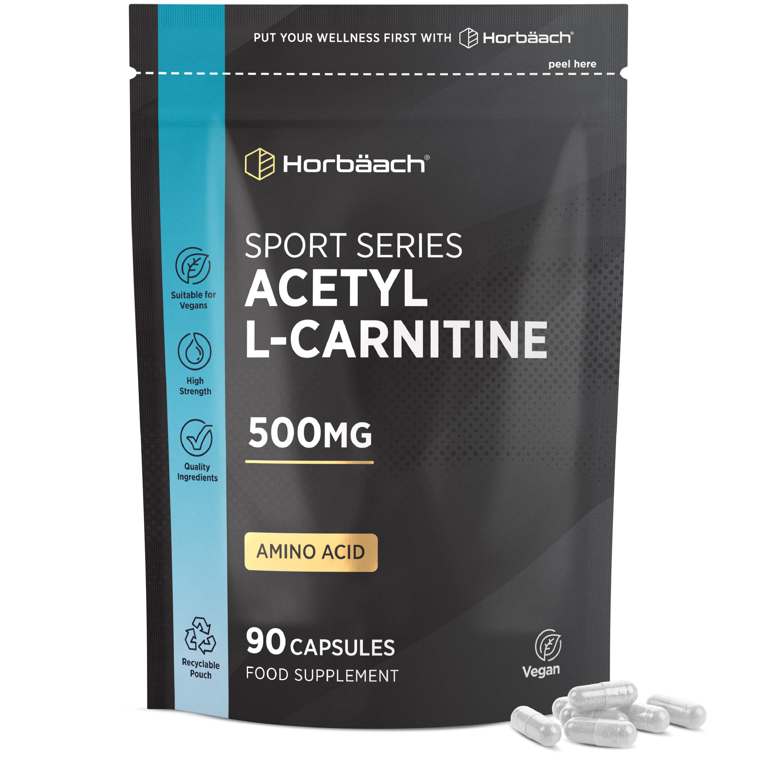 N-Acetyl L-Carnitine 500 mg | 90 Capsules