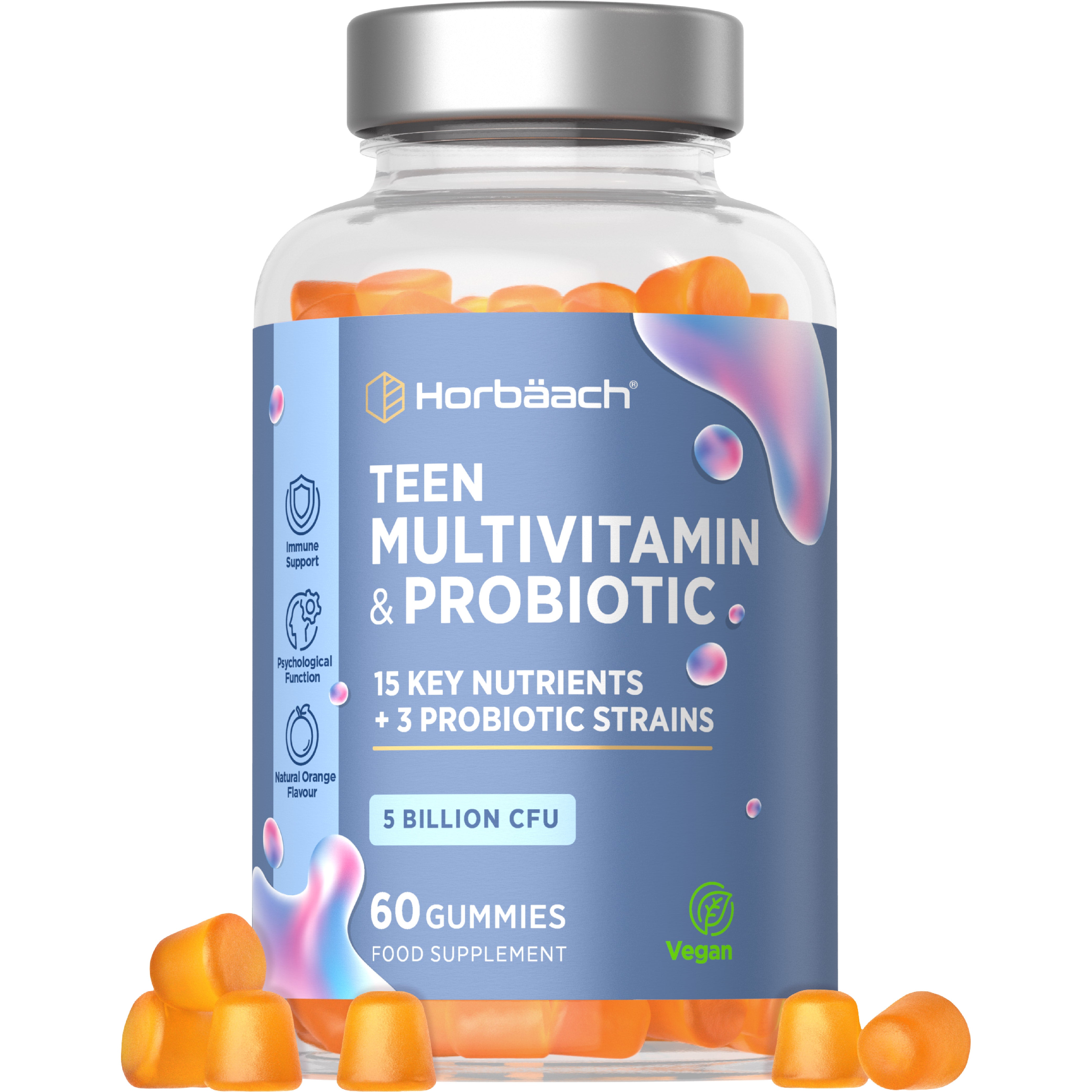 Multivitamins and Probiotic for Teens | 60 Gummies