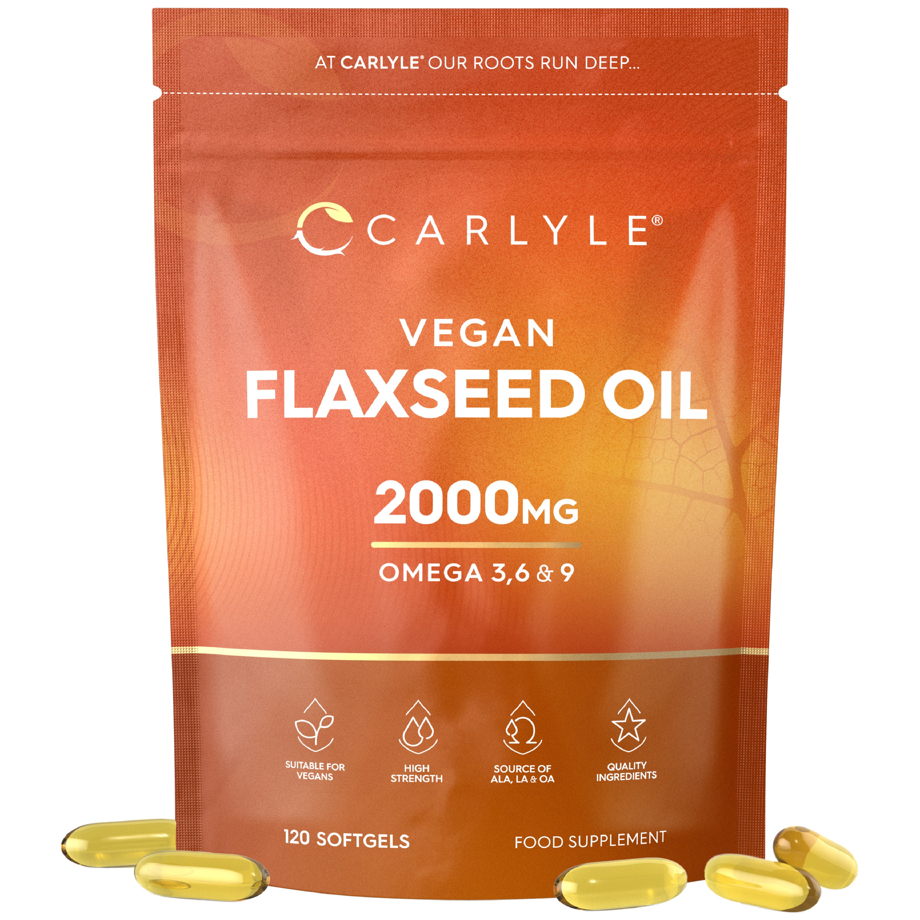 Flaxseed Oil 2000 mg | 120 Softgels