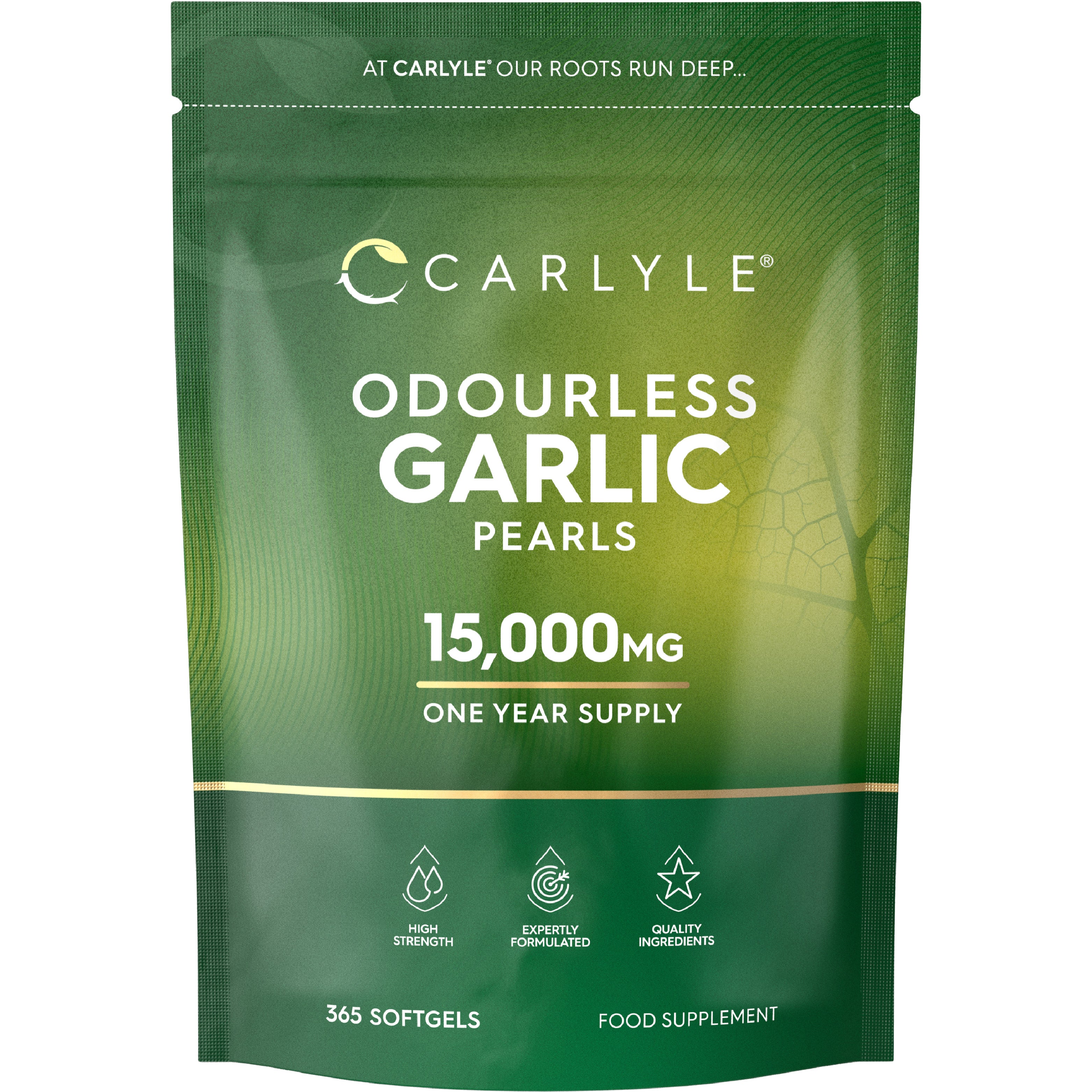 Odourless Garlic 15,000 mg | 365 Softgels