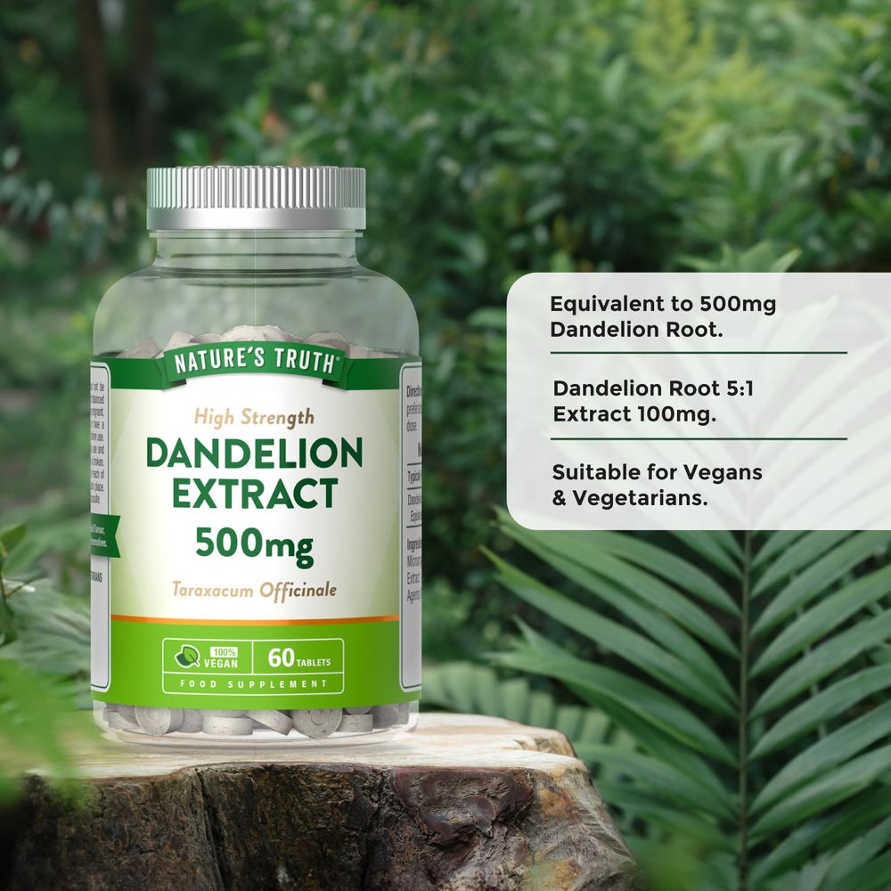Dandelion Extract 500 mg | 60 Tablets