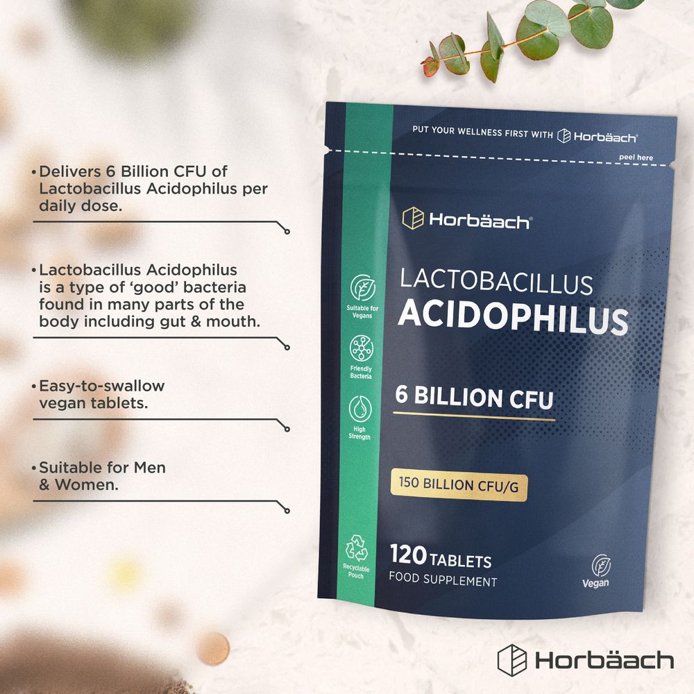 Acidophilus 6 Billion CFU | 120 Tablets