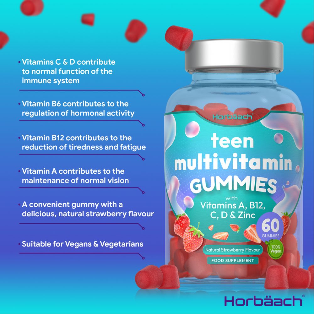 Multivitamins for Teens | 60 Gummies