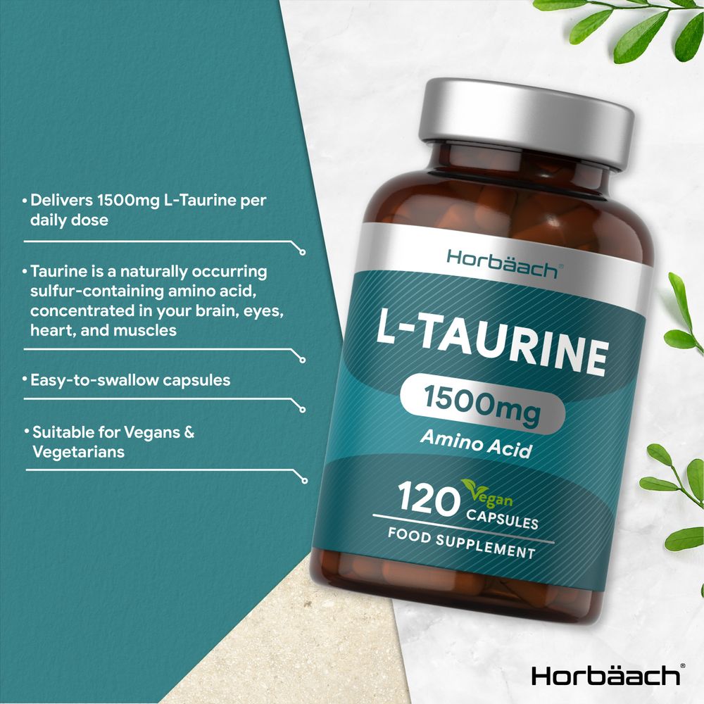 L-Taurine 1500 mg | 120 Capsules
