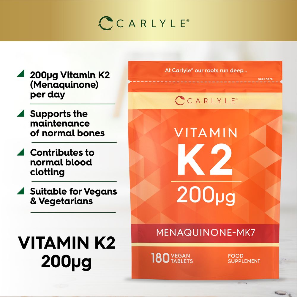 Vitamin K2 MK7 200 µg | 180 Tablets