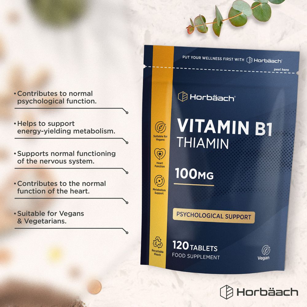 Vitamin B1 Thiamine 100 mg | 120 Tablets