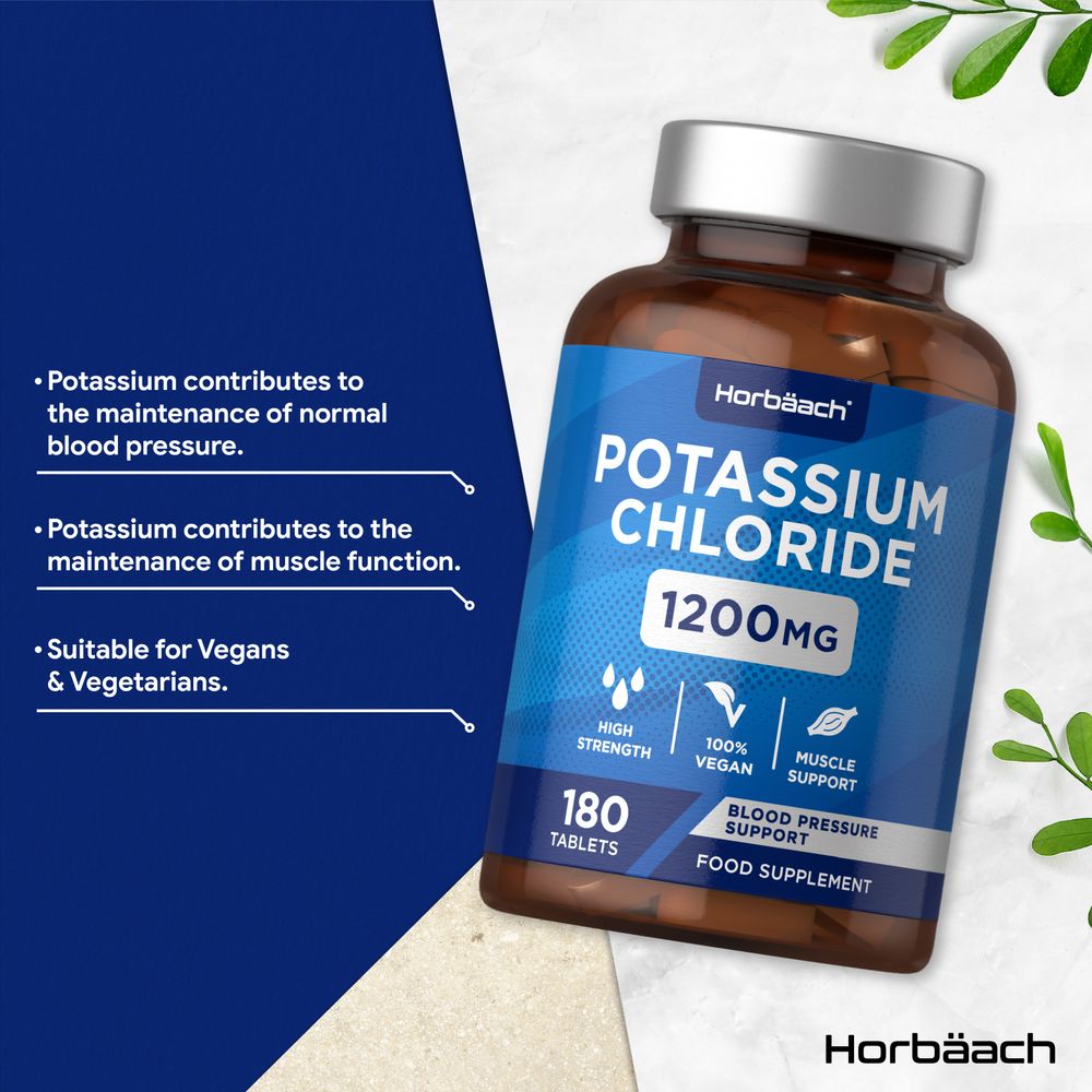 Potassium Chloride 1200 mg | 180 Tablets