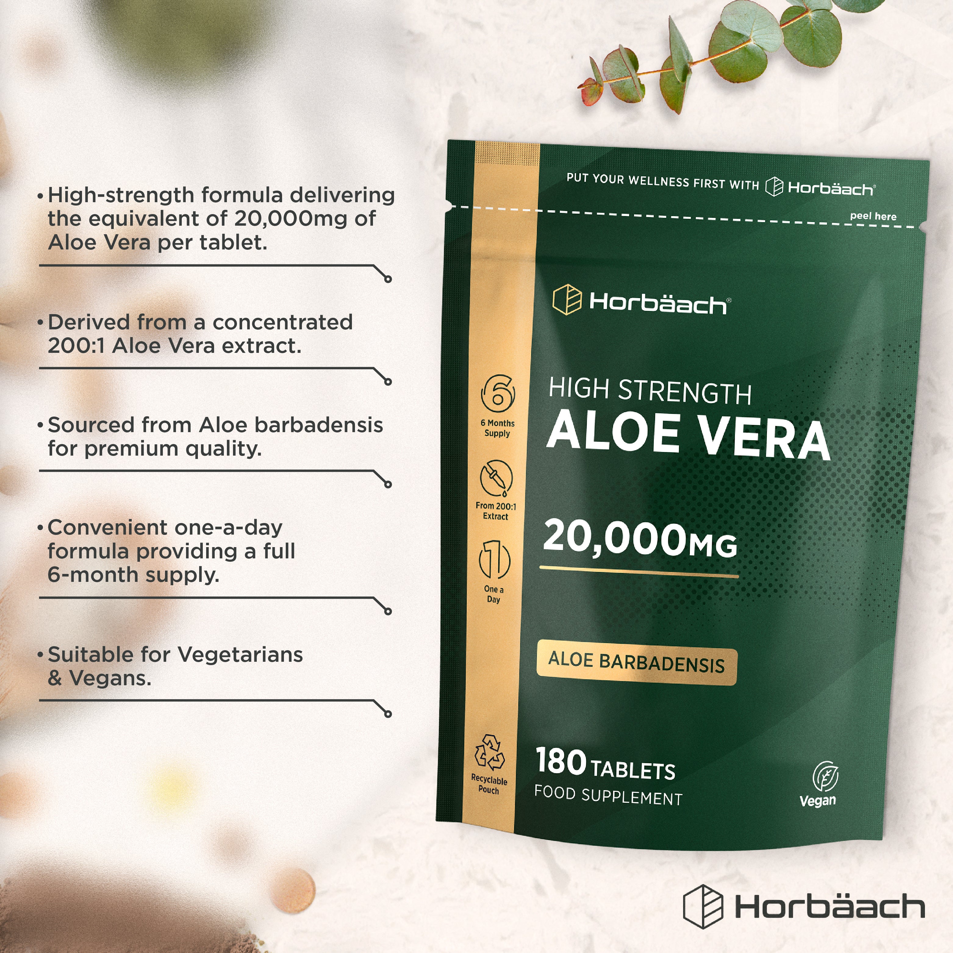 Aloe Vera 20,000 mg