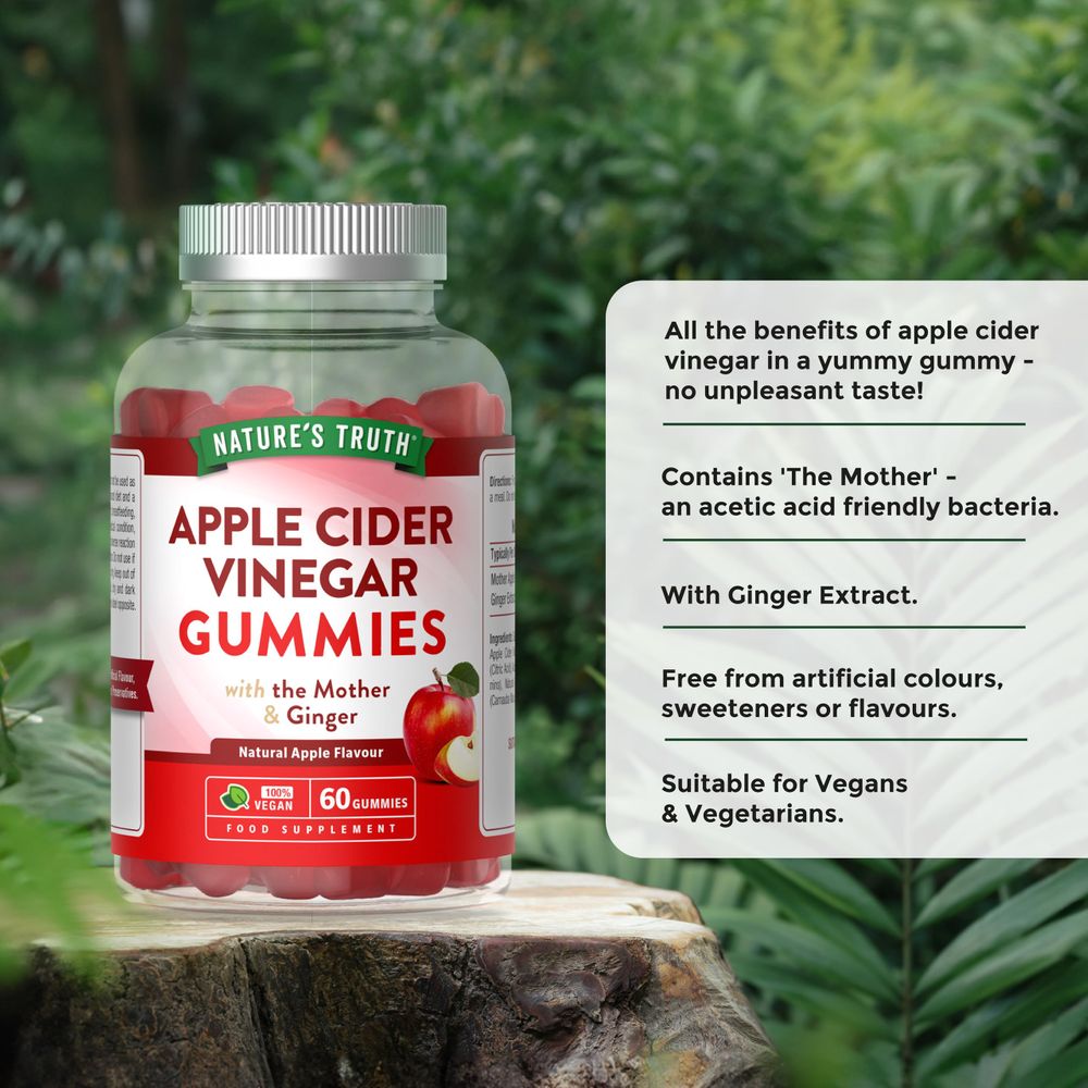 Apple Cider Vinegar with The Mother | 60 Gummies