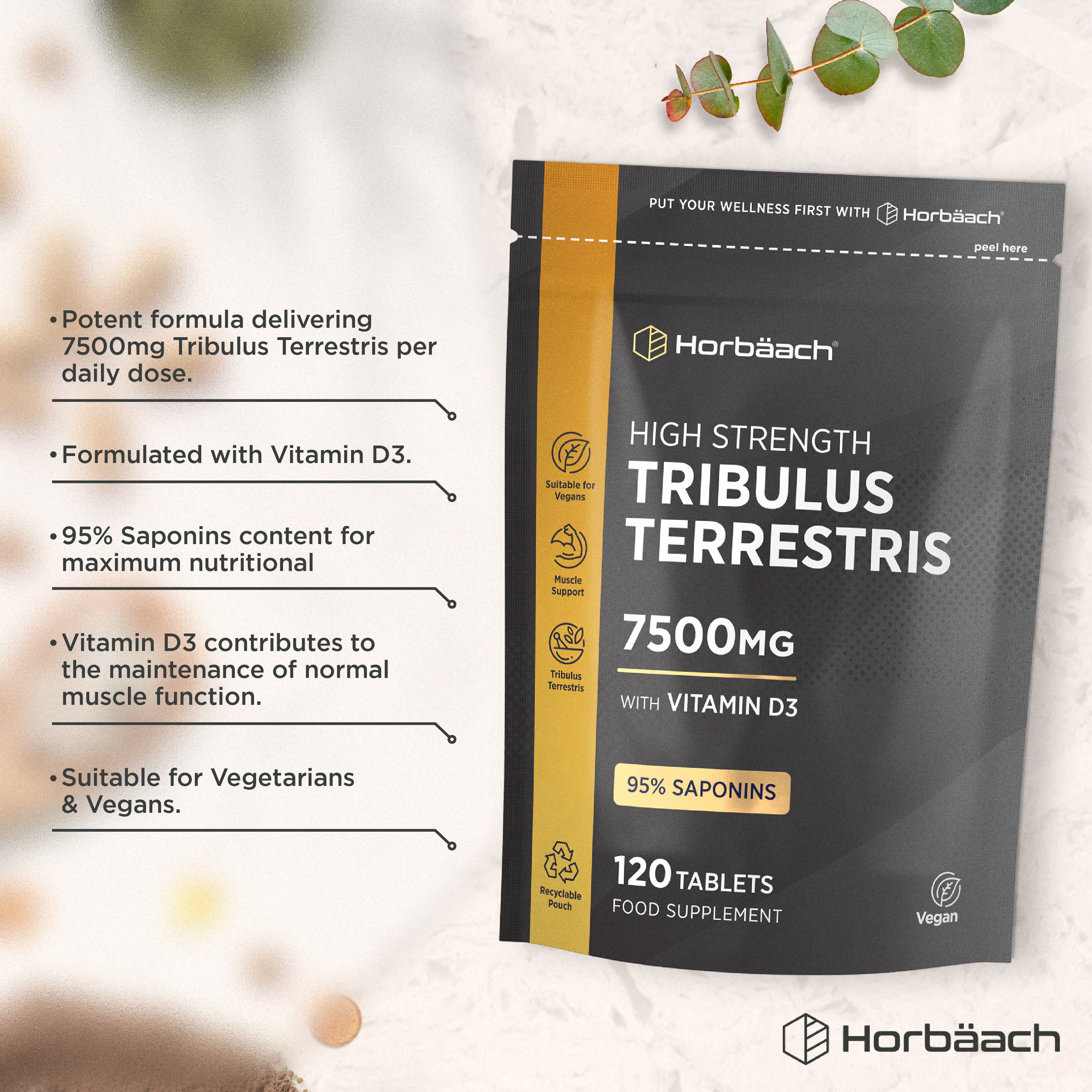 Tribulus Terrestris 7500 mg | 120 Tablets