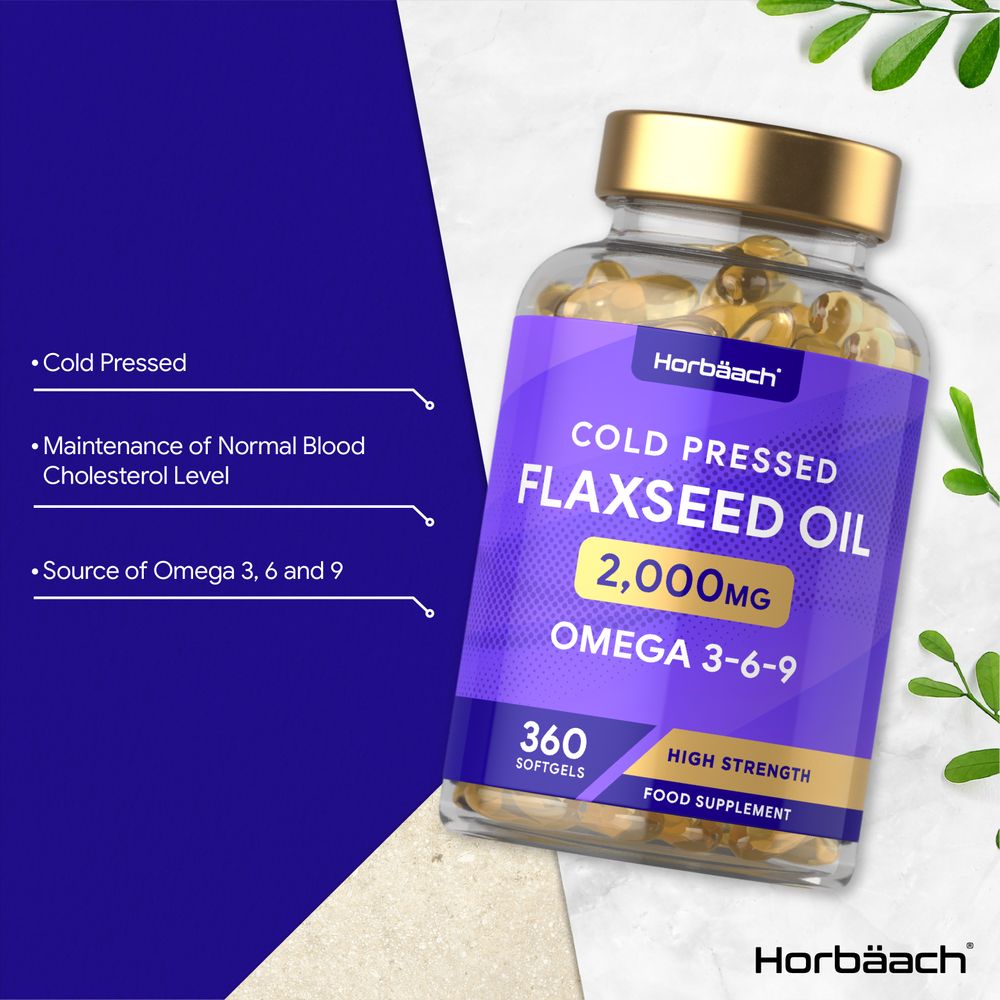 Flaxseed Oil 2000 mg | 360 Softgels