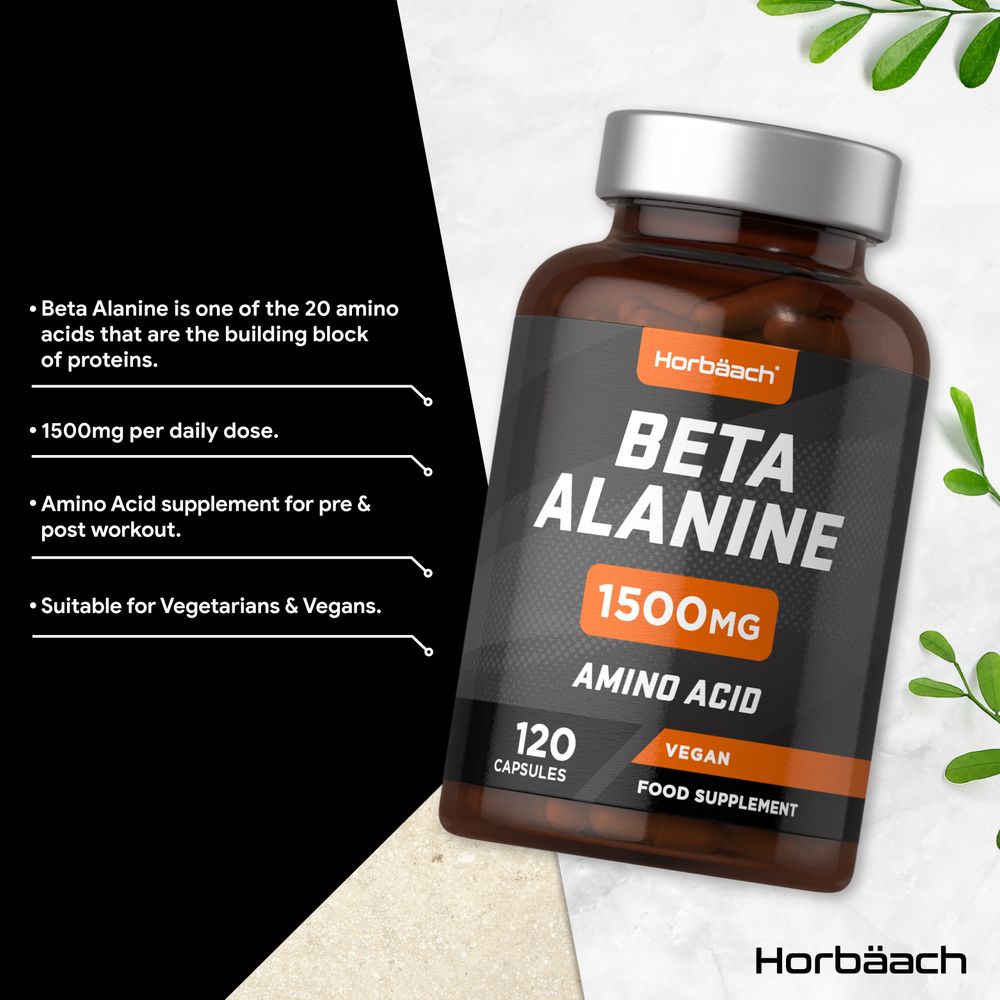 Beta Alanine 1500 mg | 120 Capsules
