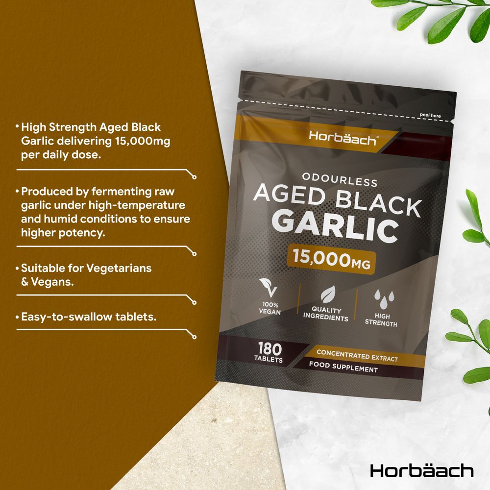 Black Garlic 15,000 mg | 180 Tablets
