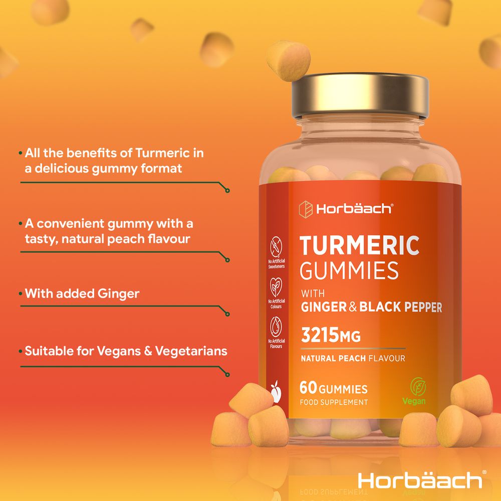 Turmeric and Ginger 3215 mg | 60 Gummies