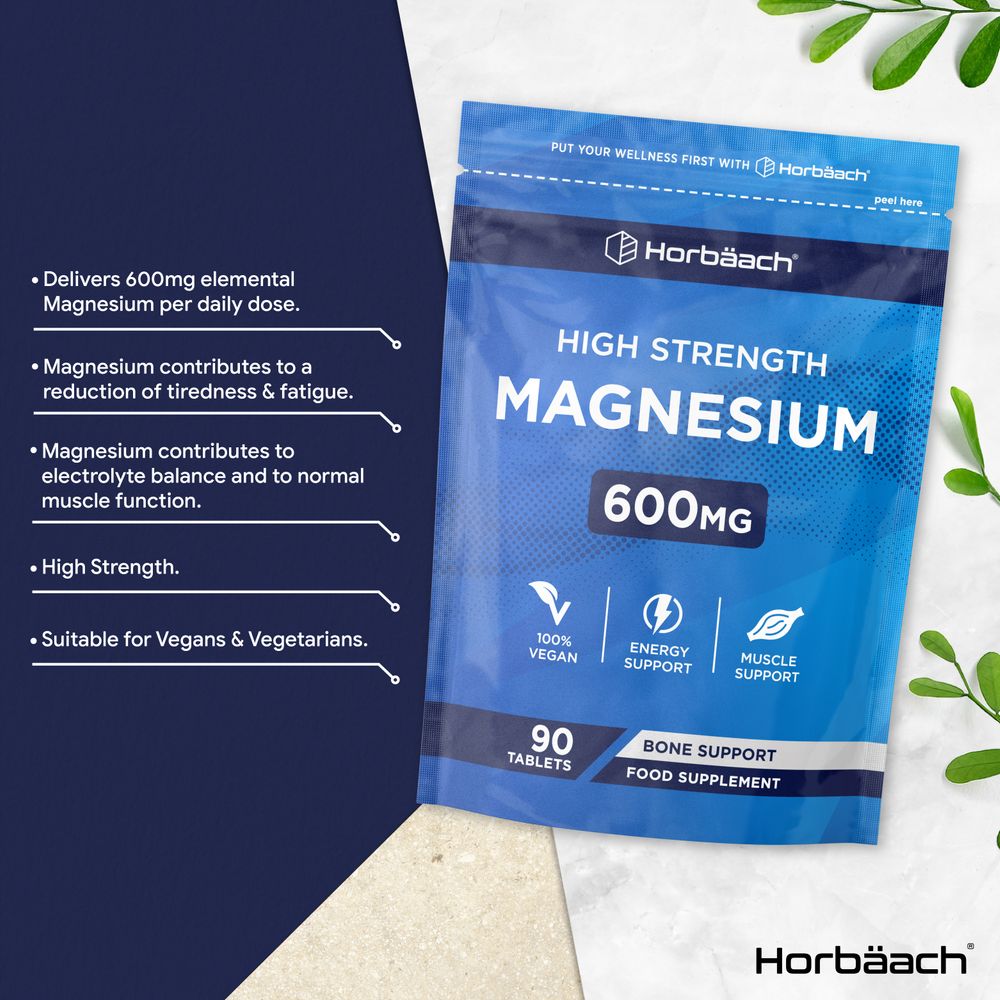 Magnesium 600 mg | 90 Tablets