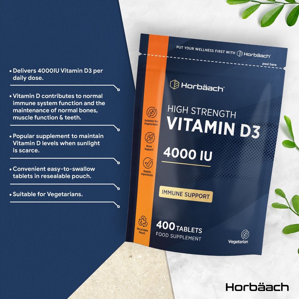 Vitamin D 4000 IU | 400 Tablets