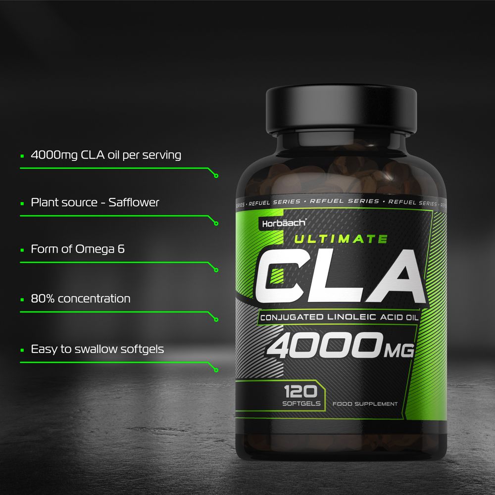 CLA Conjugated Linoleic Acid 4000 mg | 120 Softgels