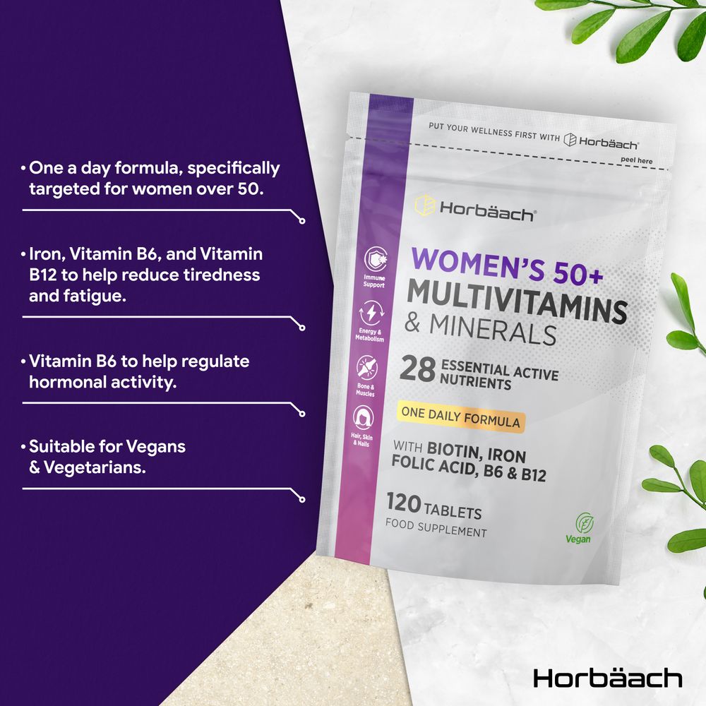 Multivitamins and Minerals for Women 50 Plus | 120 Tablets