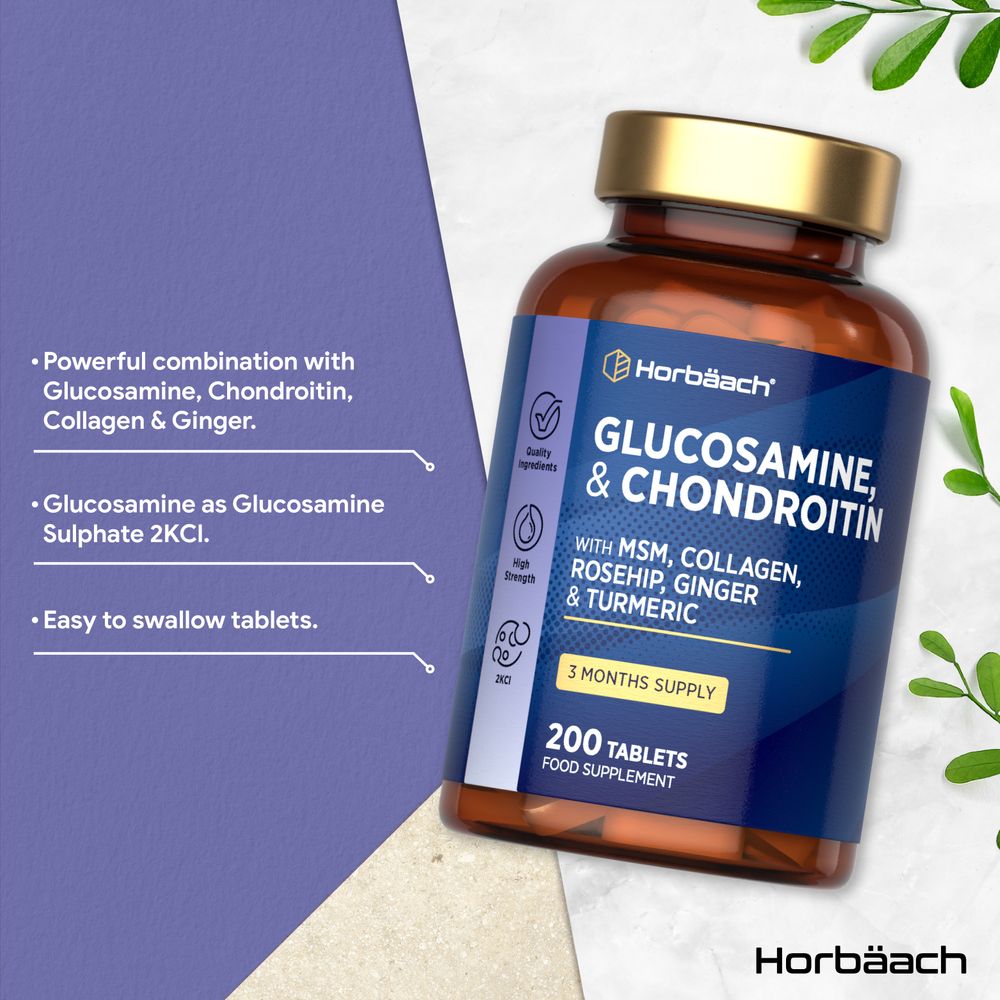 Glucosamine and Chondroitin Complex | 200 Tablets