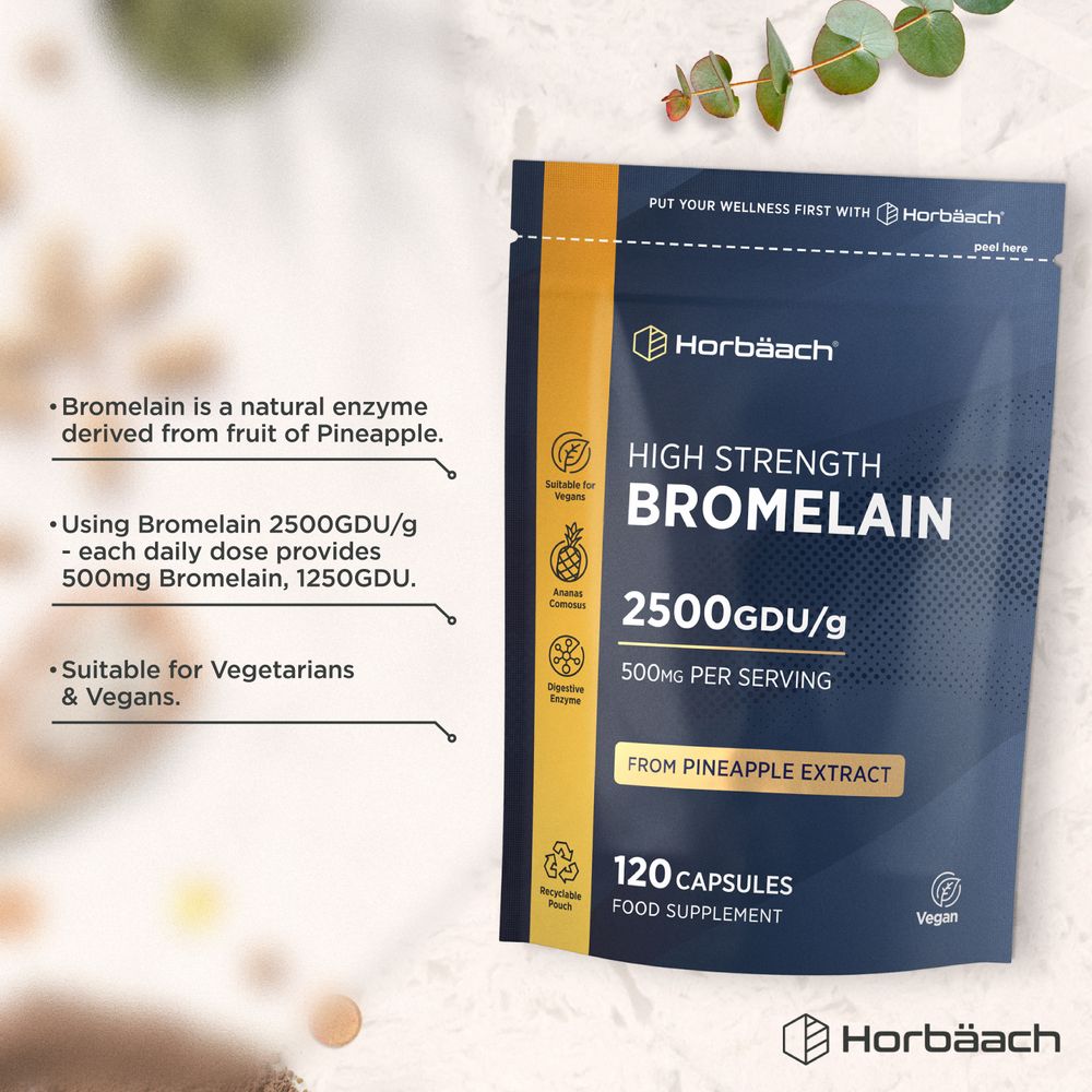 Bromelain 2500 GDU | 120 Capsules