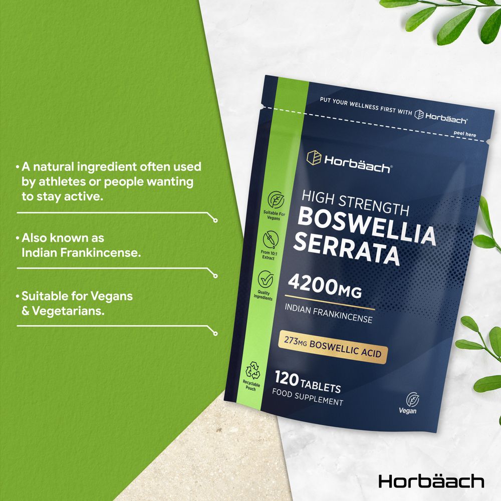 Boswellia Serrata 4200 mg with Bioperine | 120 Tablets