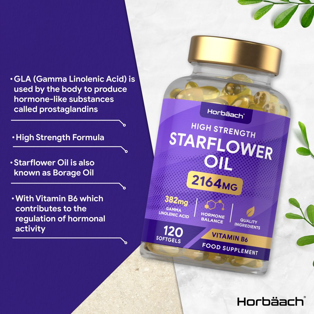 Starflower Oil 2164 mg | 120 Softgels