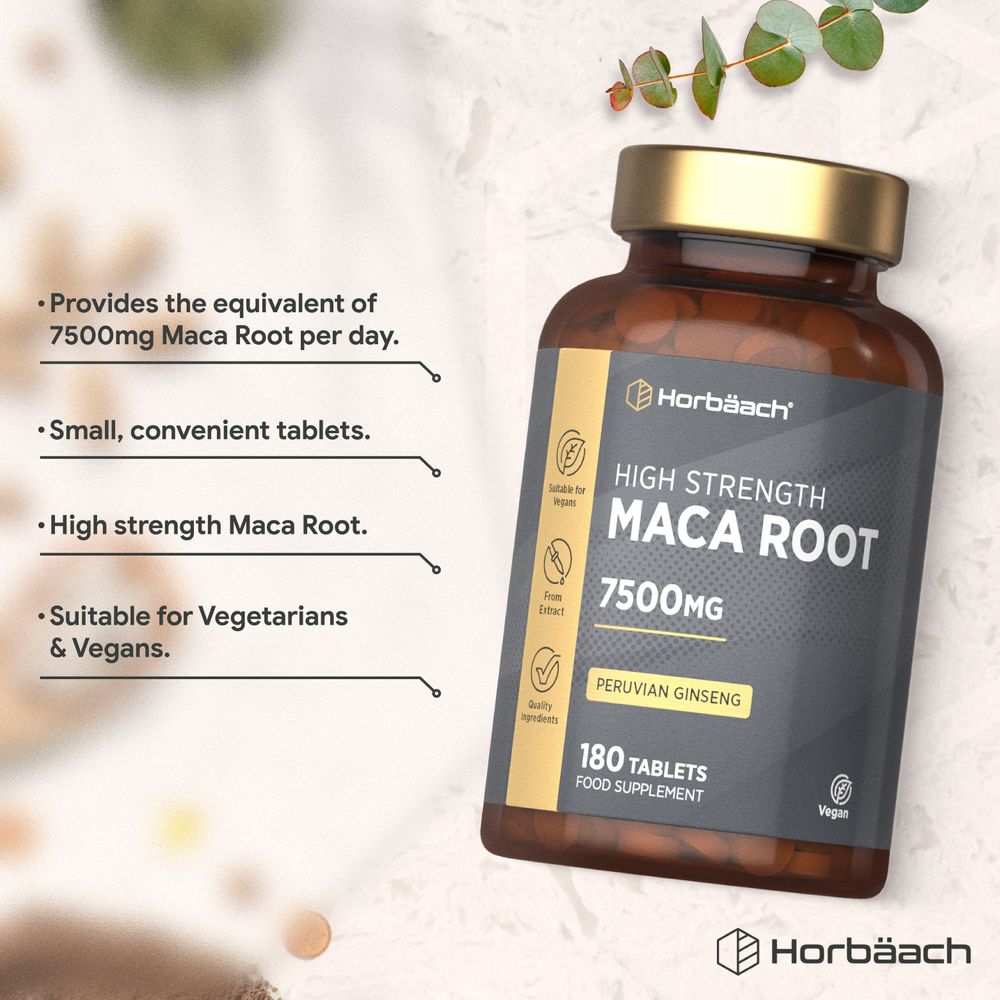 Maca Root 7500 mg | 180 Tablets