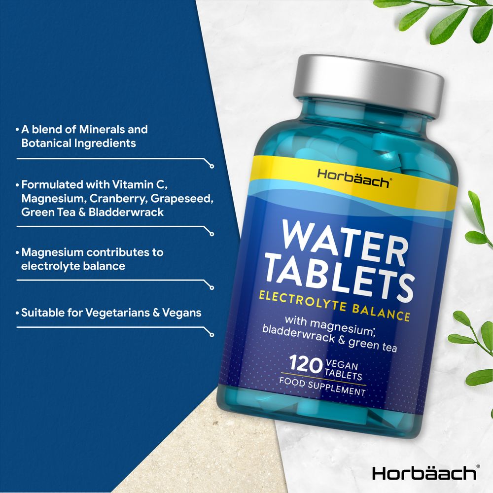 Water Tablets | Electrolyte Balance | 120 Tablets