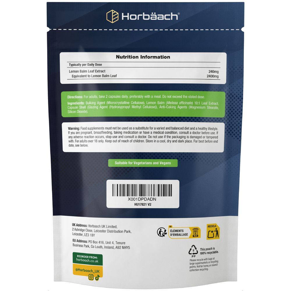 Lemon Balm 2400 mg | 120 Capsules