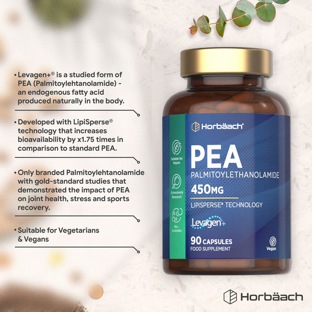 PEA Palmitoylethanolamide 450 mg | 90 Capsules