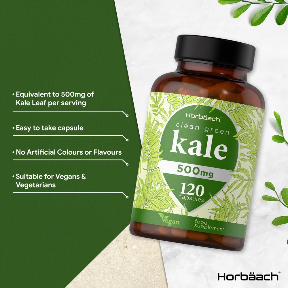 Green Kale 500 mg | 120 Capsules