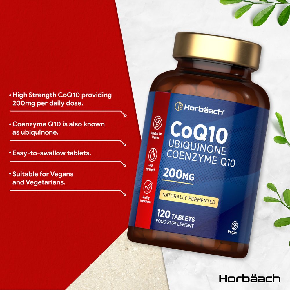 CoQ10 Coenzyme Q10 200 mg | 120 Tablets