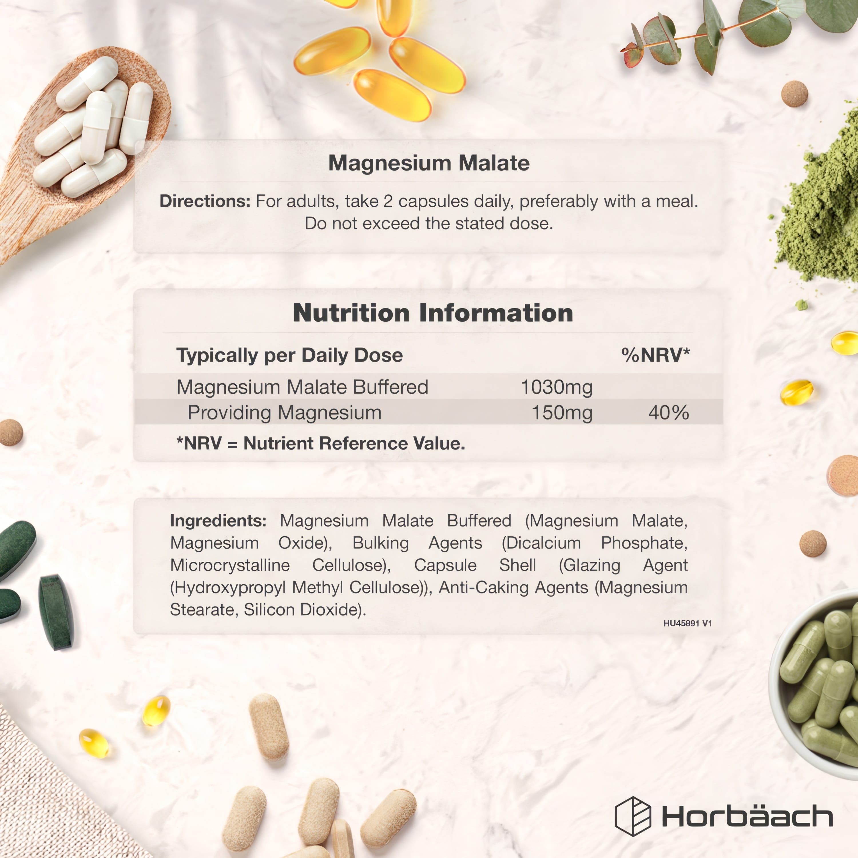 Magnesium Malate 1000 mg | 90 Capsules