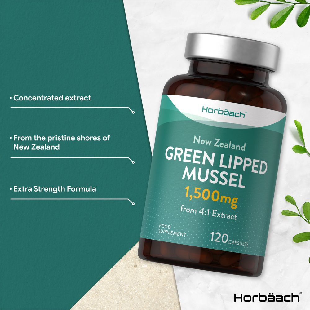 Green Lipped Mussel 1500 mg | 120 Capsules