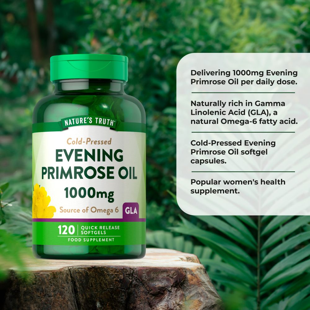 Evening Primrose Oil 1,000 mg | 120 Softgels