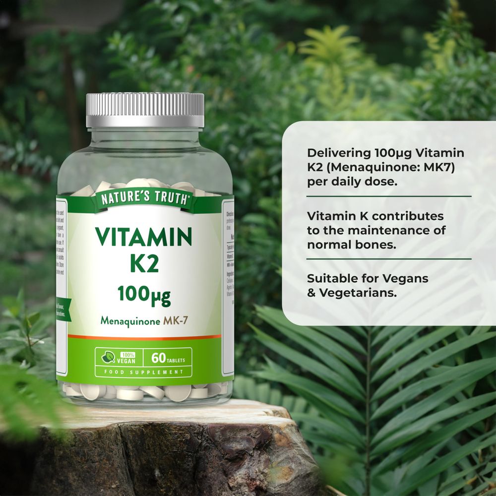 Vitamin K2 MK-7 100 ug | 60 Tablets