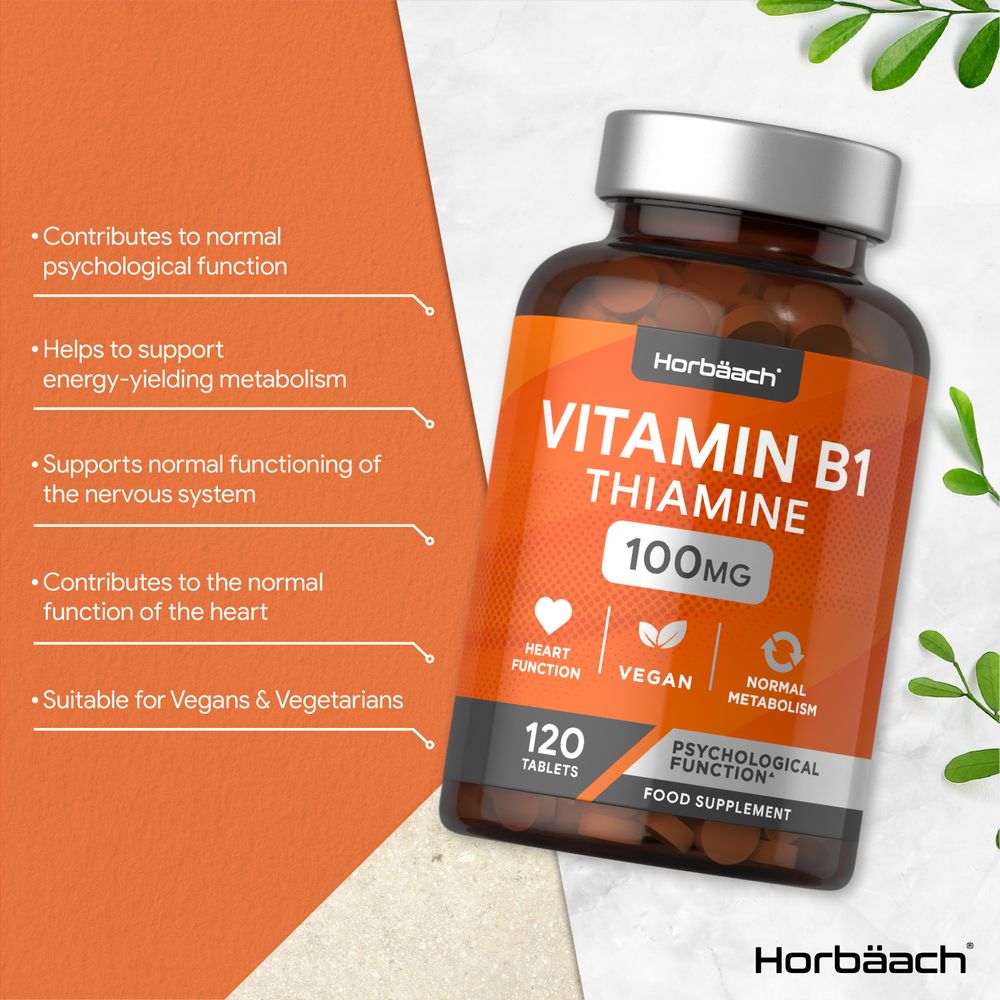 Vitamin B1 Thiamine 100 mg | 120 Tablets