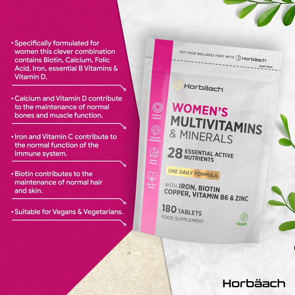 Multivitamins and Minerals for Women | 180 Tablets