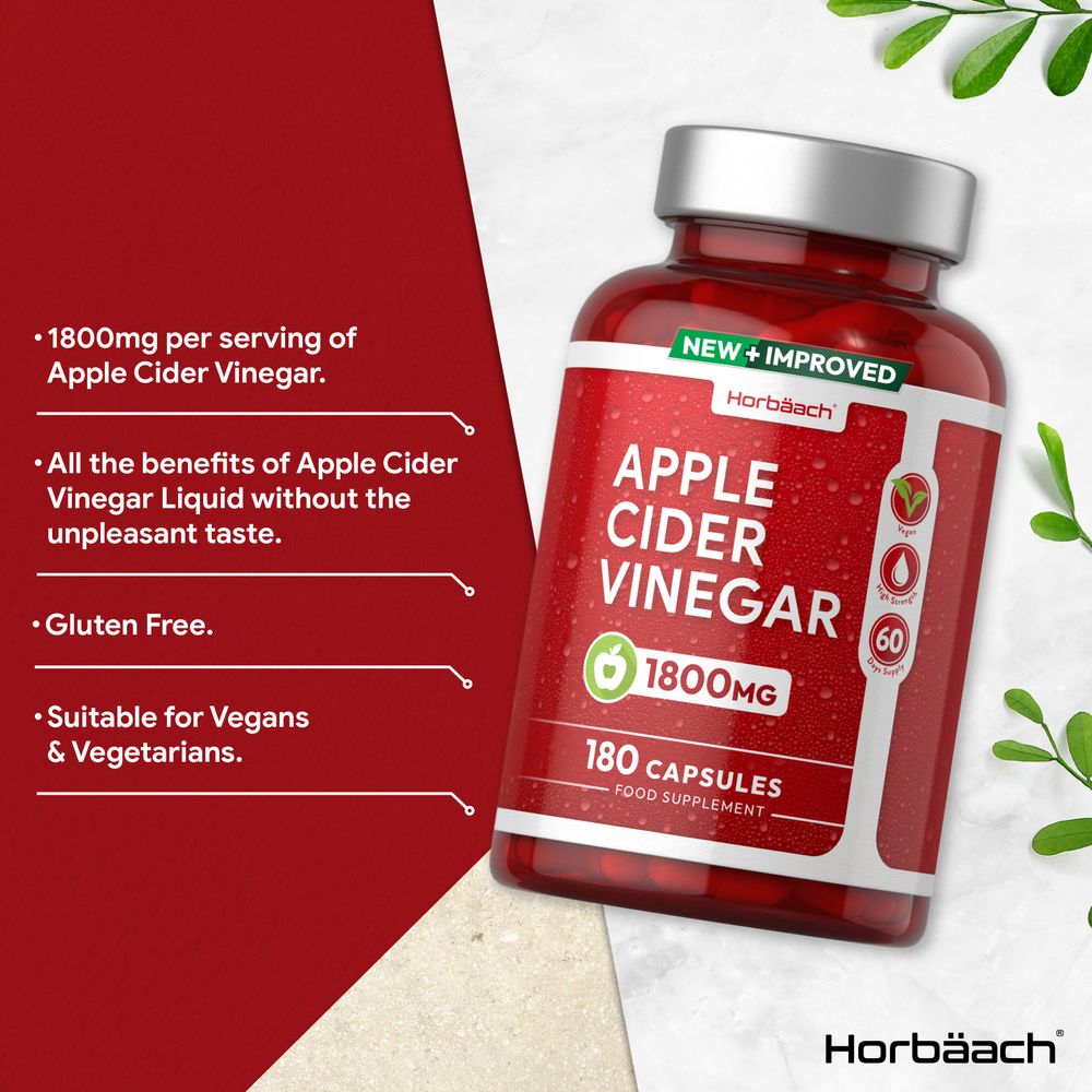 Apple Cider Vinegar 1800 mg | 180 Capsules