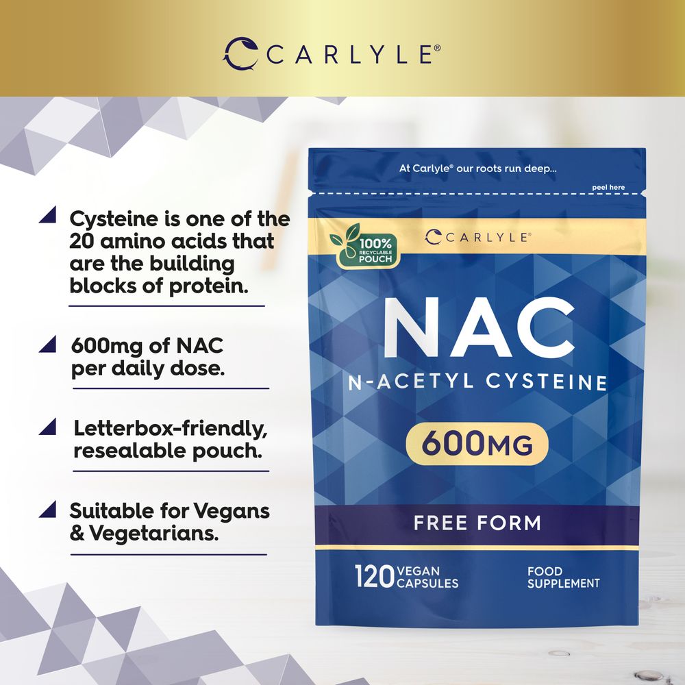 NAC N-Acetyl Cysteine 600 mg | 120 Capsules