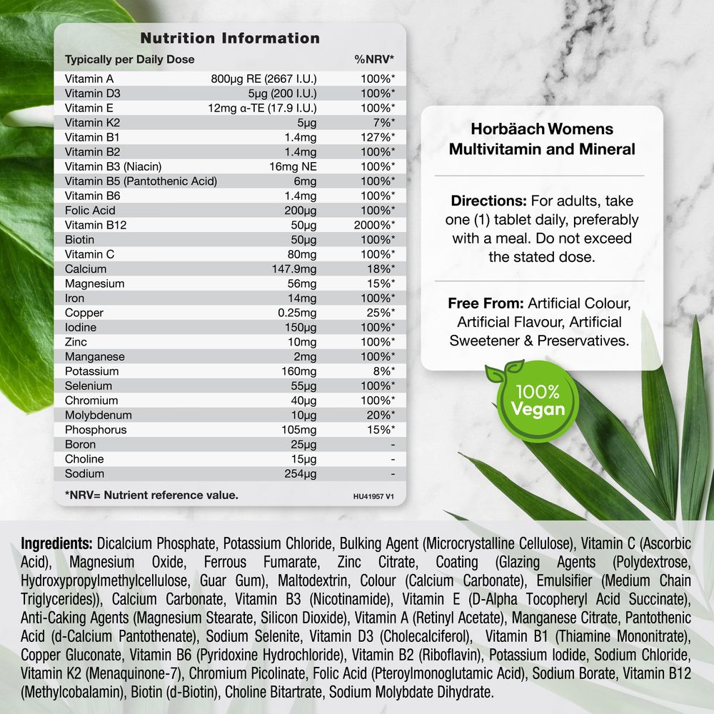 Multivitamins and Minerals for Women | 180 Tablets