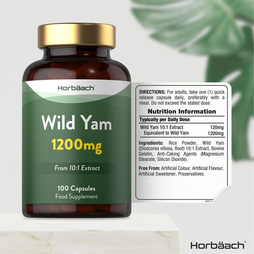 Wild Yam 1200 mg |100 Capsules